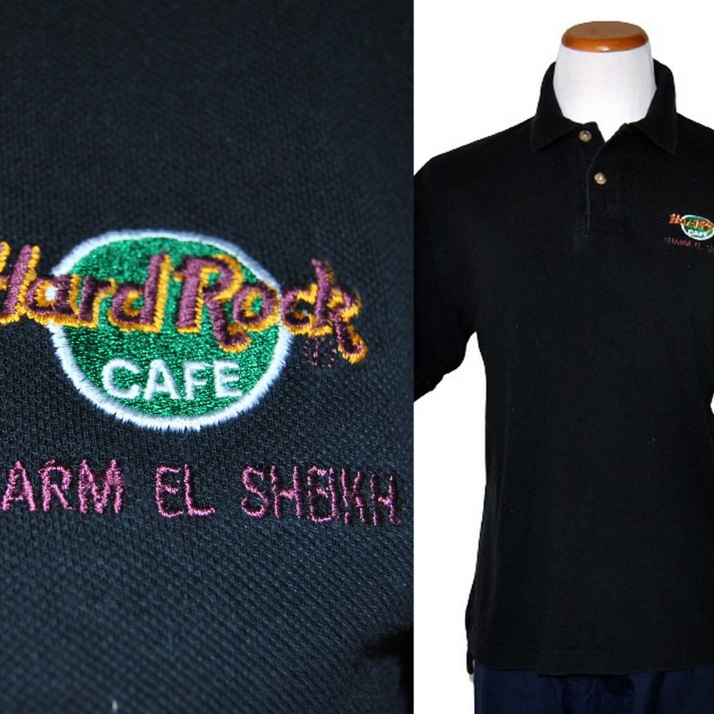 Collectable HARD ROCK CAFE Resort Polo Shirt SHARM EL SHEIK EGYPT